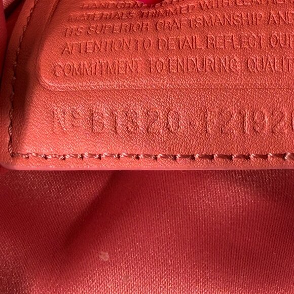 Coach Op Art Hobo Shoulder Bag — Tan & Coral/Salmon  - AS IS - Picture 12 of 15